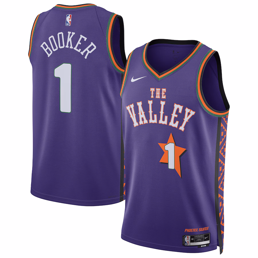Devin Booker Phoenix Suns Nike Unisex 2024/25 Swingman Player Jersey - City Edition - Purple - myjerseyhub