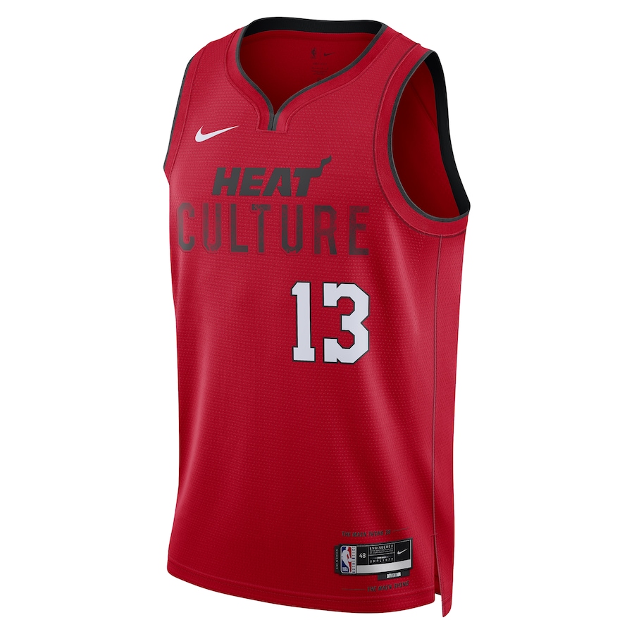 Bam Adebayo Miami Heat Nike Unisex 2024/25 Swingman Player Jersey - City Edition - Red - myjerseyhub