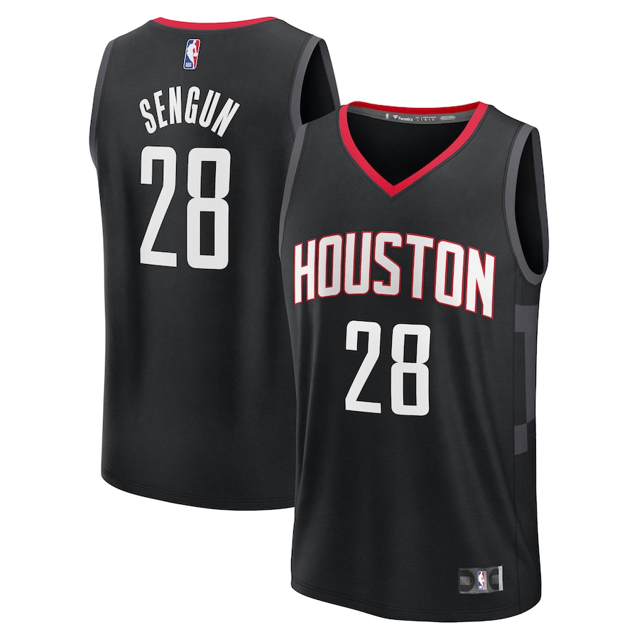 Alperen Sengun Houston Rockets Fanatics Fast Break Replica Player Jersey - Statement Edition - Black - myjerseyhub