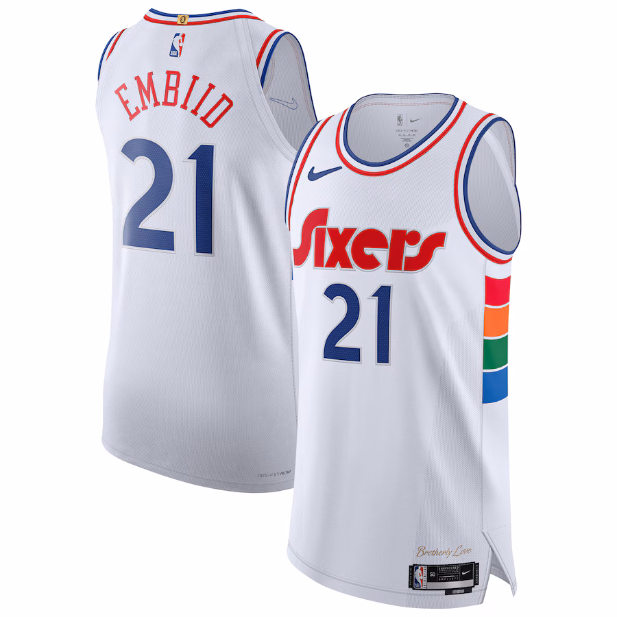 Joel Embiid Philadelphia 76ers Nike 2024/25 Authentic Player Jersey - City Edition - White - myjerseyhub