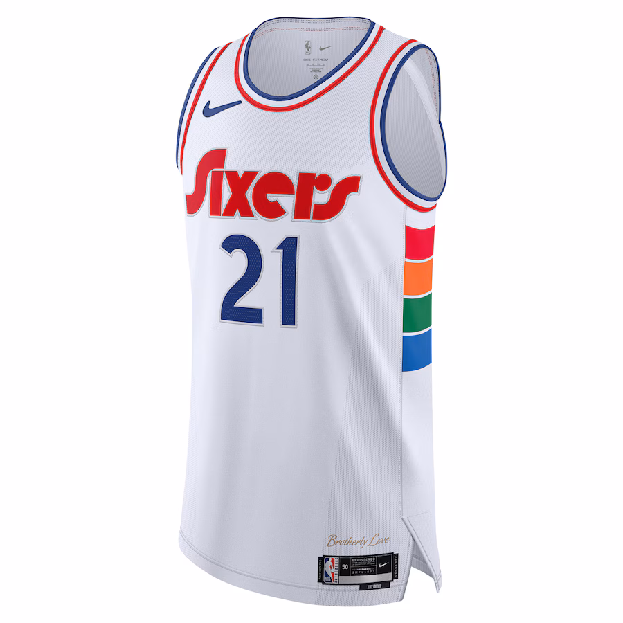 Joel Embiid Philadelphia 76ers Nike 2024/25 Authentic Player Jersey - City Edition - White - myjerseyhub