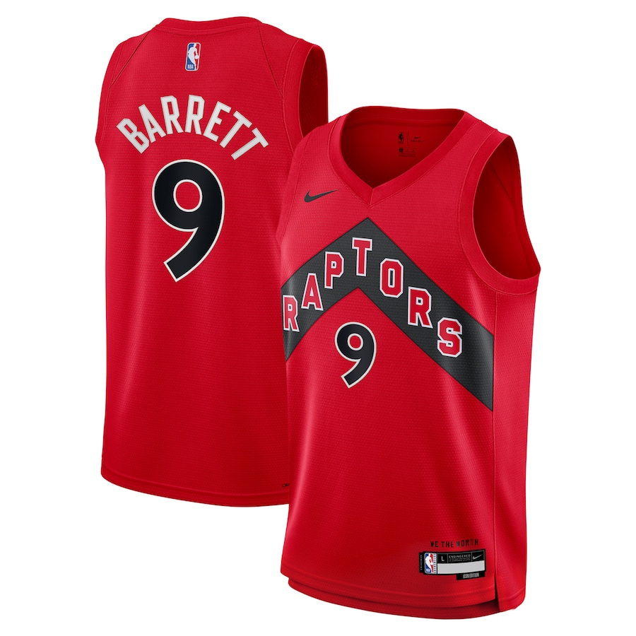 RJ Barrett Toronto Raptors Nike Youth Swingman Jersey - Icon Edition - Red - myjerseyhub