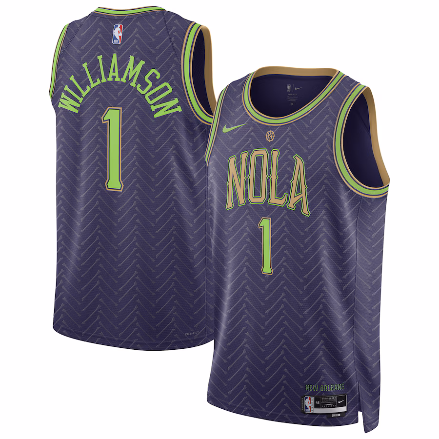 Zion Williamson New Orleans Pelicans Nike Unisex 2024/25 Swingman Player Jersey - City Edition - Purple - myjerseyhub