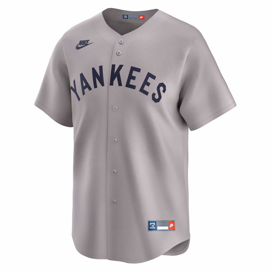 Mickey Mantle New York Yankees Nike Throwback Cooperstown Collection Limited Jersey - Gray - myjerseyhub