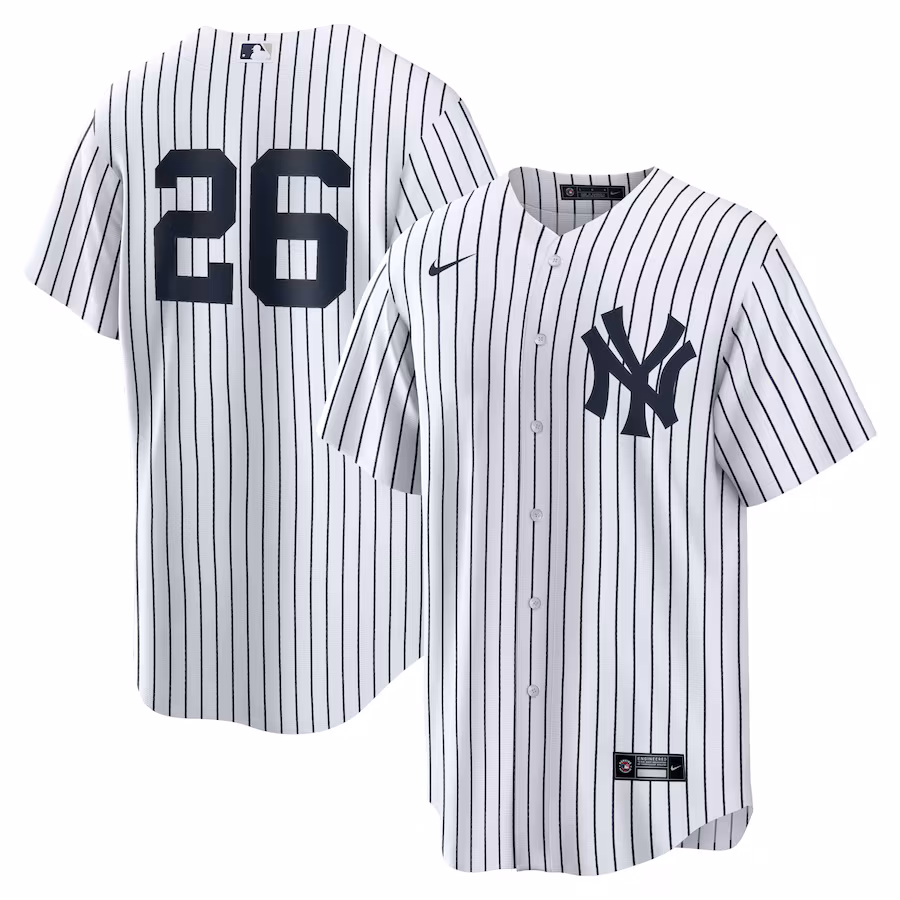 DJ LeMahieu New York Yankees Nike Home Replica Player Name Jersey - White - myjerseyhub
