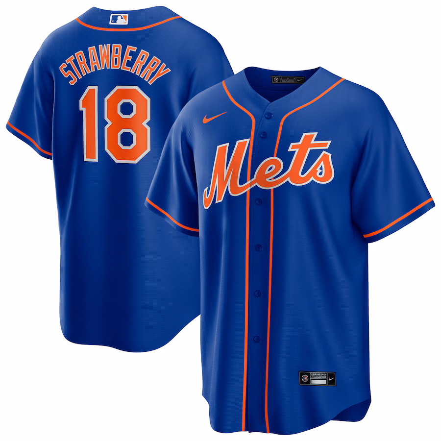 Darryl Strawberry New York Mets Nike Alternate Replica Player Jersey - Royal - myjerseyhub