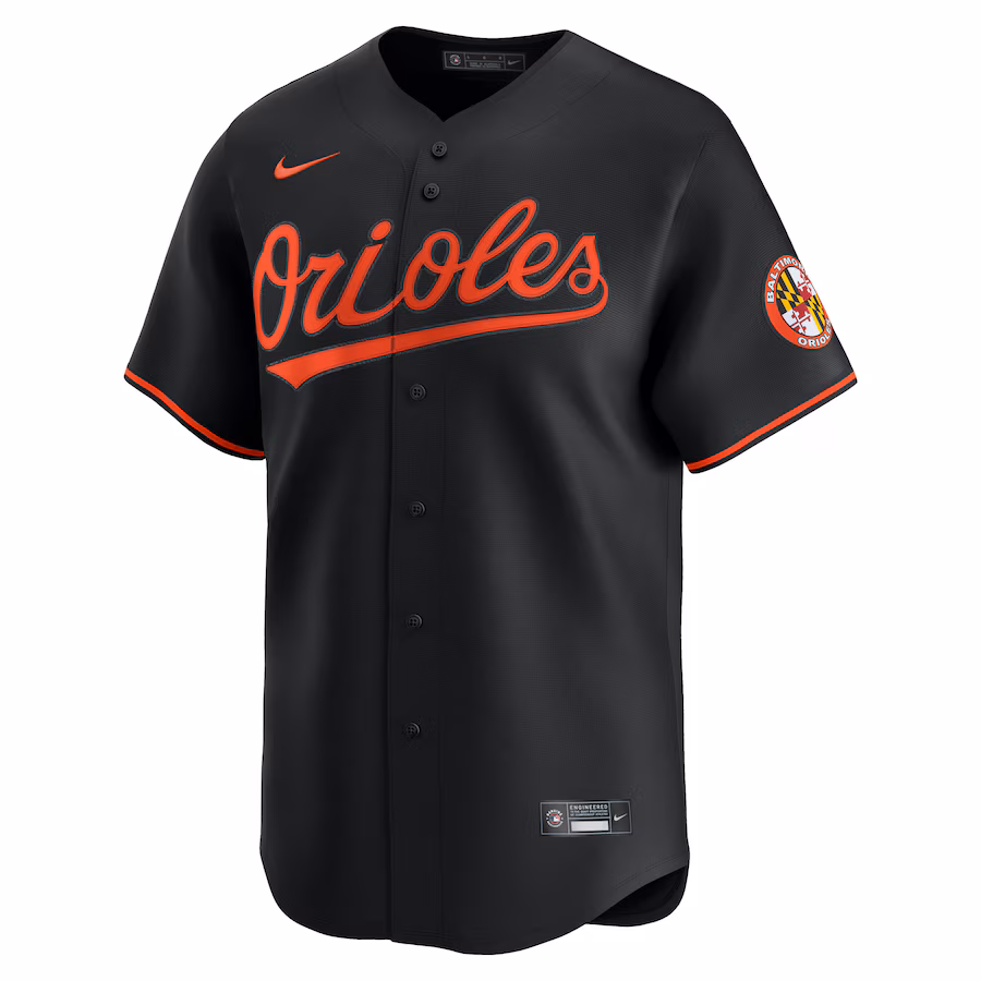 Baltimore Orioles Nike Limited Alternate Blank Replica Jersey - Black - myjerseyhub