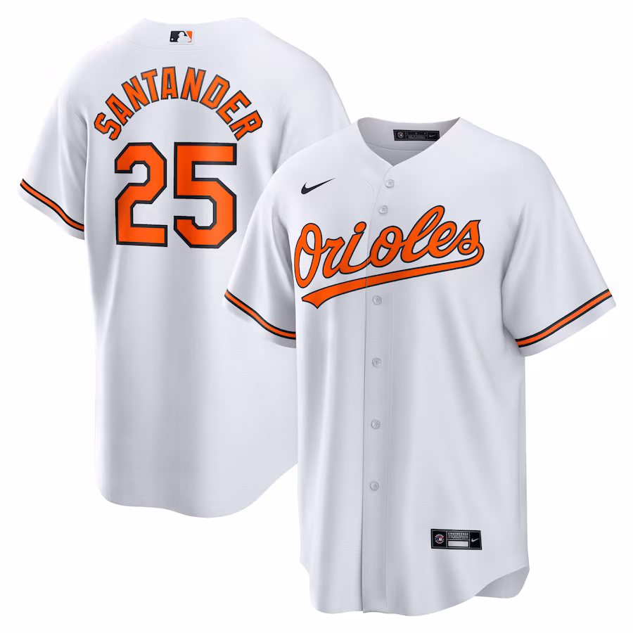 Anthony Santander Baltimore Orioles Nike Replica Player Jersey - White - myjerseyhub