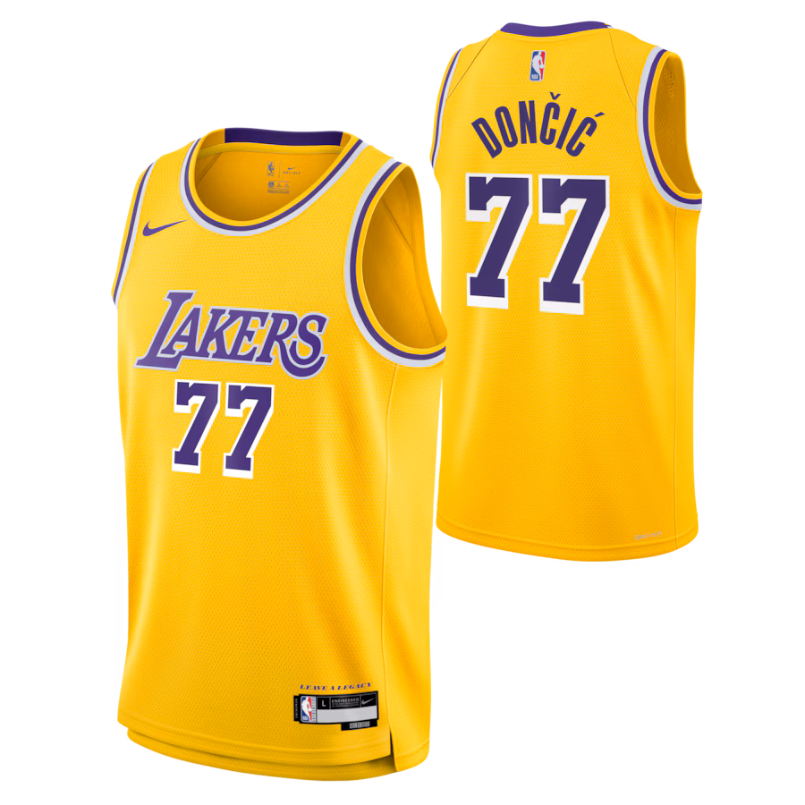 Luka Dončić Los Angeles Lakers Nike Unisex Swingman Jersey - Icon Edition - Gold - myjerseyhub