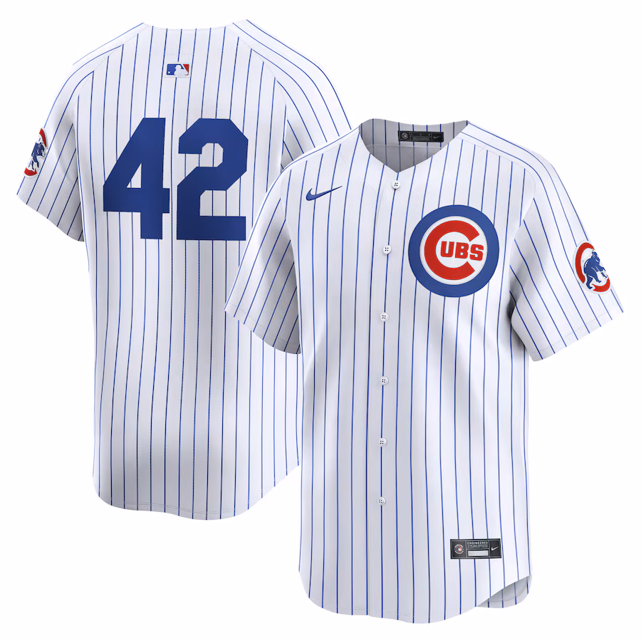 Chicago Cubs Nike 2024 Jackie Robinson Day Home Limited Jersey – White - myjerseyhub