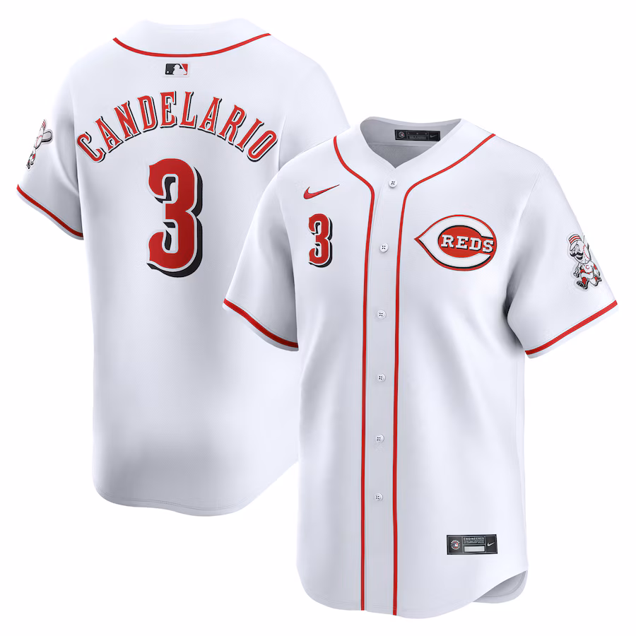 Jeimer Candelario Cincinnati Reds Nike Home Limited Player Jersey - White - myjerseyhub