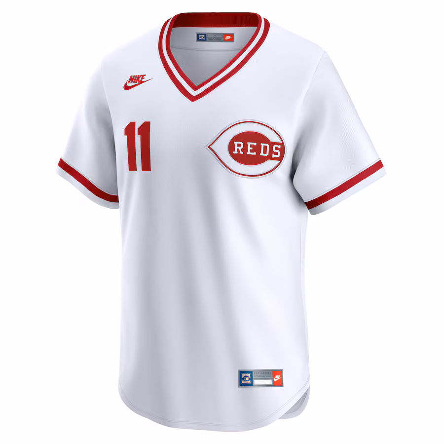 Barry Larkin Cincinnati Reds Nike Throwback Cooperstown Limited Jersey - White - myjerseyhub