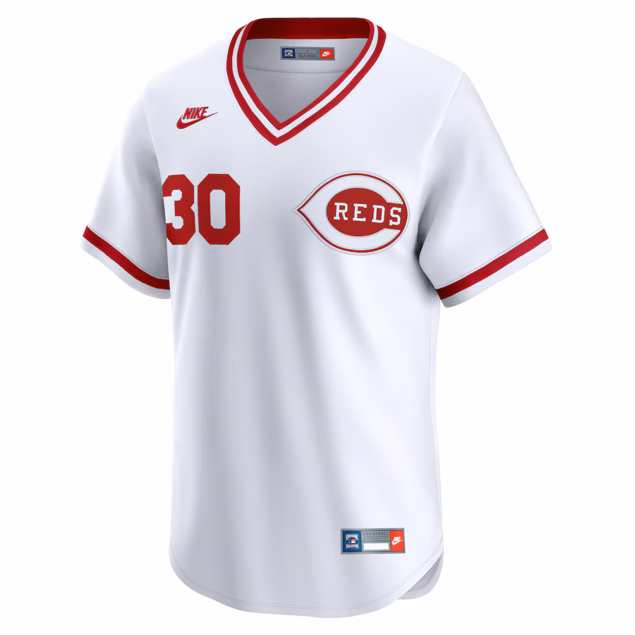 Ken Griffey Cincinnati Reds Nike Throwback Cooperstown Limited Jersey - White - myjerseyhub