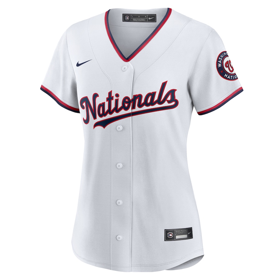 CJ Abrams Washington Nationals Nike Women's Home Replica Player Jersey - White - myjerseyhub