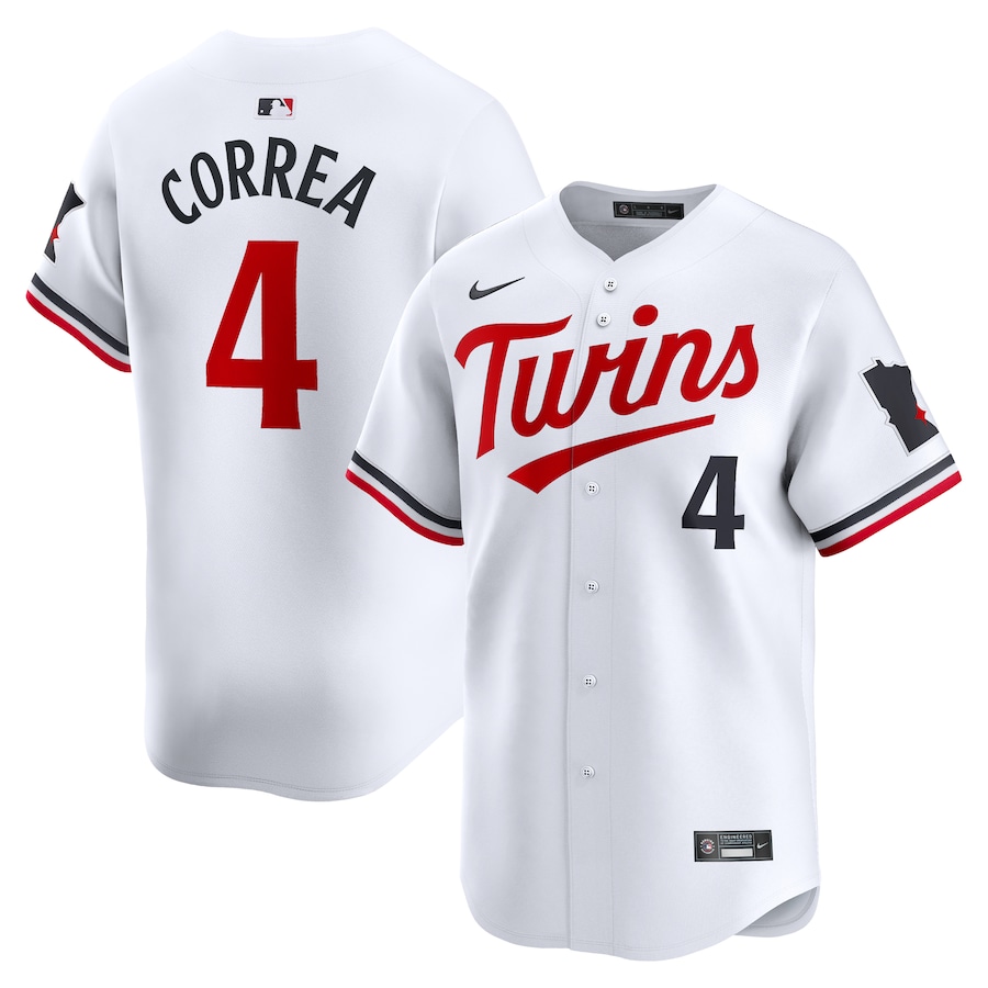Carlos Correa Minnesota Twins Nike Home Limited Player Jersey - White - myjerseyhub