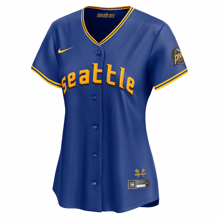 J.P. Crawford Seattle Mariners Nike Women's City Connect Limited Player Jersey - Royal - myjerseyhub