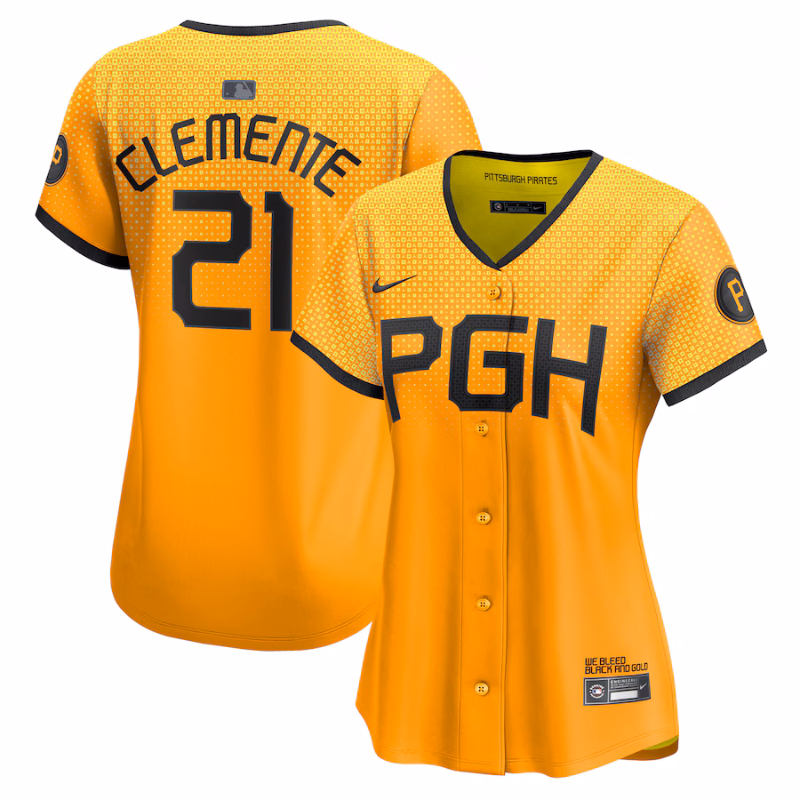 Roberto Clemente Pittsburgh Pirates Nike Women's City Connect Limited Player Jersey - No Color - myjerseyhub