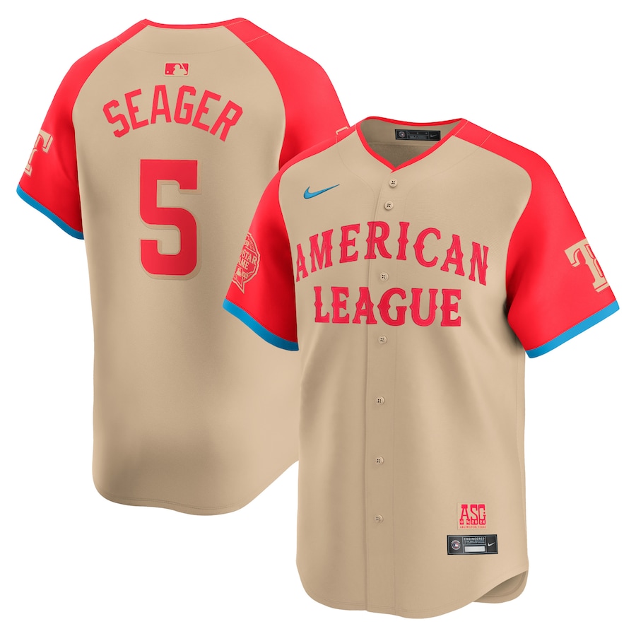 Corey Seager American League Nike 2024 MLB All-Star Game Limited Player Jersey - Cream - myjerseyhub