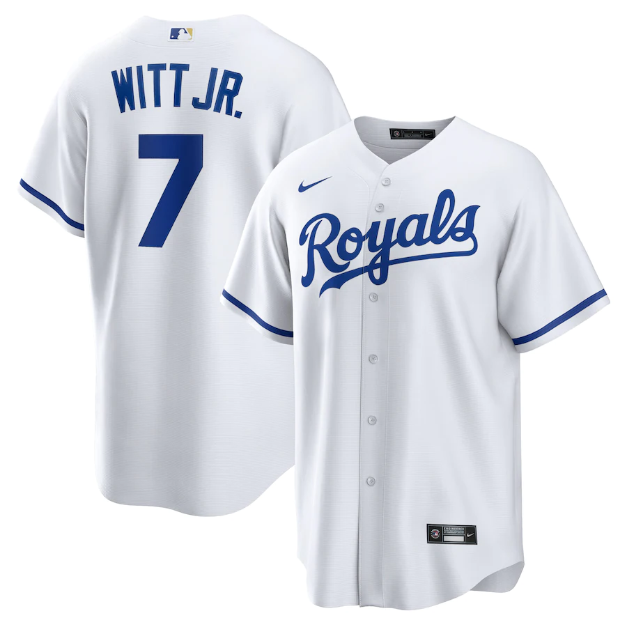 Bobby Witt Jr. Kansas City Royals Nike Home Replica Player Jersey - White - myjerseyhub