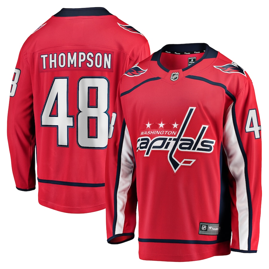 Logan Thompson Washington Capitals Fanatics Home Premier Breakaway Player Jersey - Red - myjerseyhub