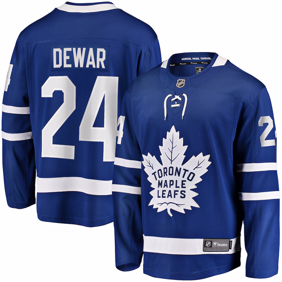 Connor Dewar Toronto Maple Leafs Fanatics Home Premier Breakaway Player Jersey - Blue - myjerseyhub
