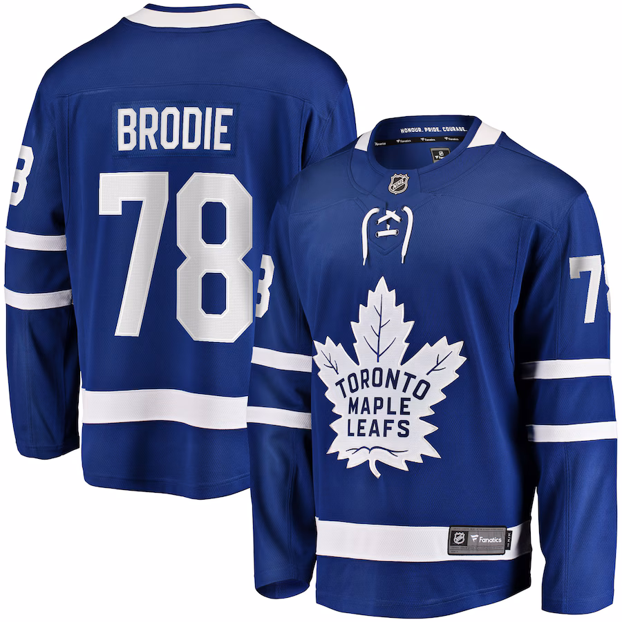 TJ Brodie Toronto Maple Leafs Fanatics Home Breakaway Player Jersey - Blue - myjerseyhub