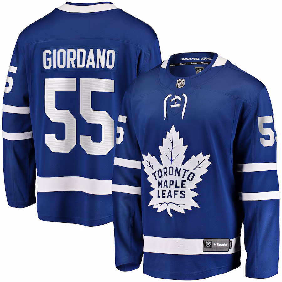 Mark Giordano Toronto Maple Leafs Fanatics Home Breakaway Player Jersey - Blue - myjerseyhub