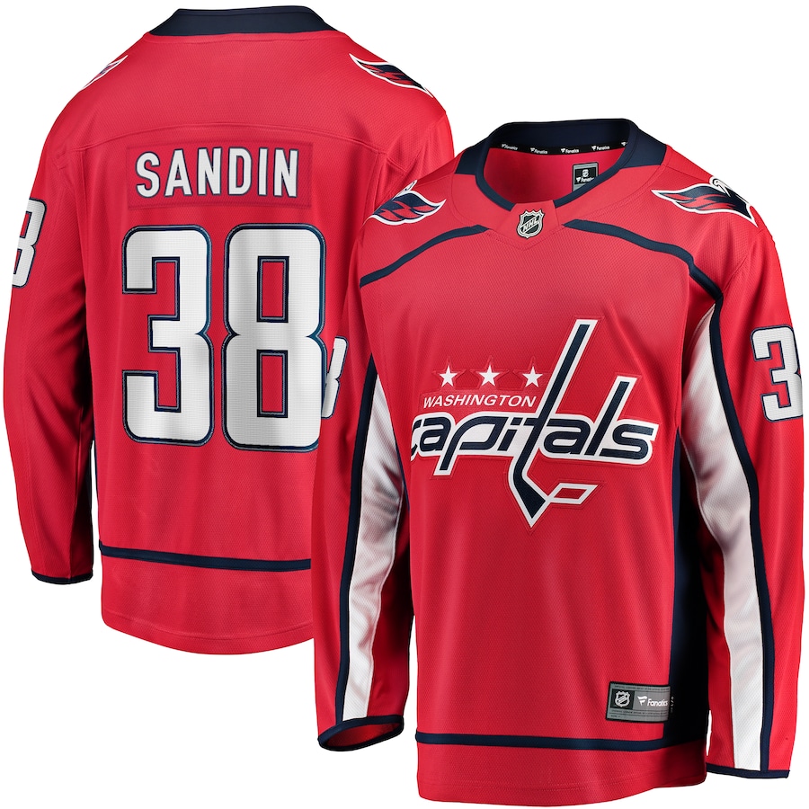 Rasmus Sandin Washington Capitals Fanatics Home Breakaway Jersey - Red - myjerseyhub