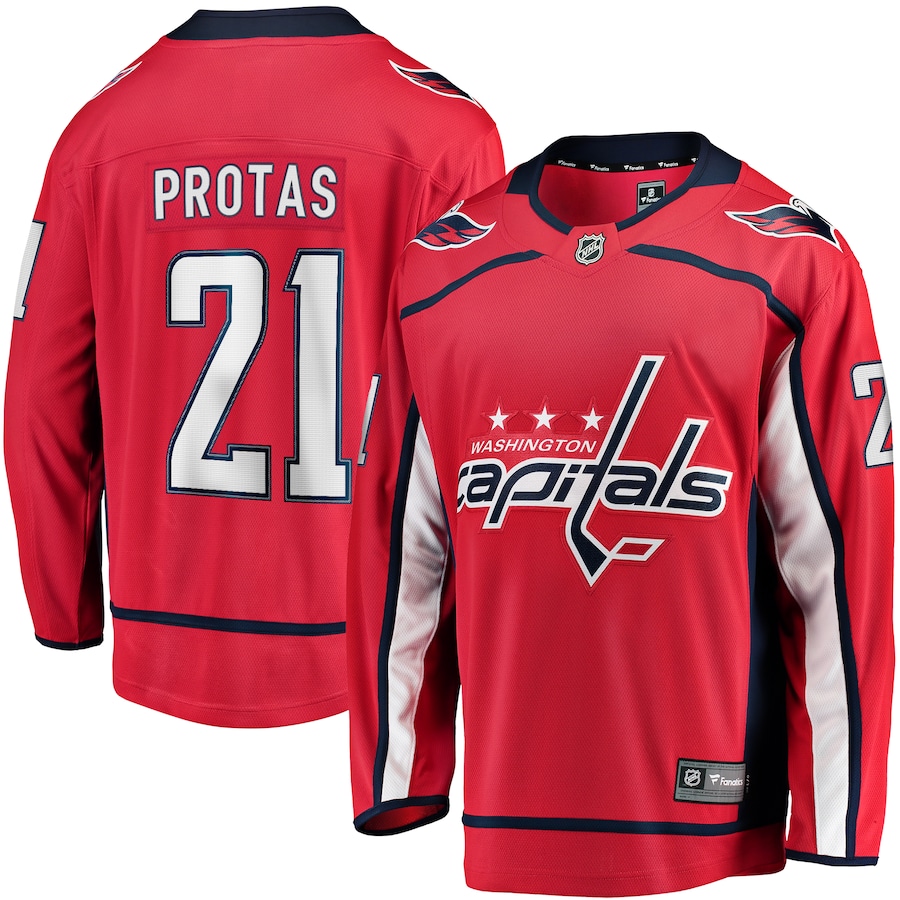 Aliaksei Protas Washington Capitals Fanatics Home Breakaway Jersey - Red - myjerseyhub