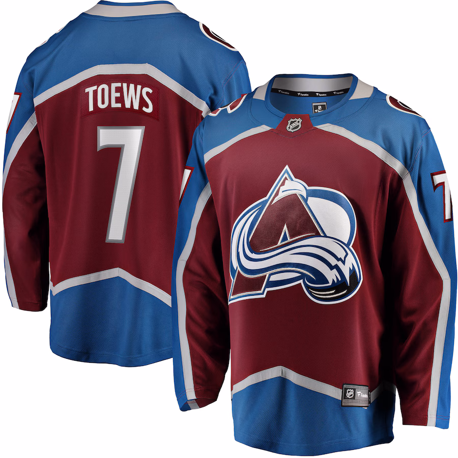 Devon Toews Colorado Avalanche Fanatics Home Breakaway Player Jersey - Burgundy - myjerseyhub