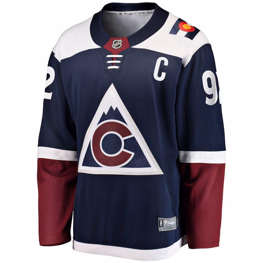 Gabriel Landeskog Colorado Avalanche Fanatics Premier Breakaway Player Jersey - Navy - myjerseyhub