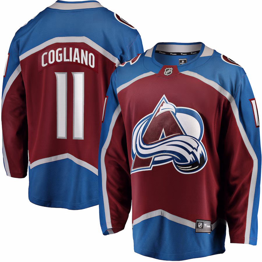 Andrew Cogliano Colorado Avalanche Fanatics Home Breakaway Jersey - Burgundy - myjerseyhub