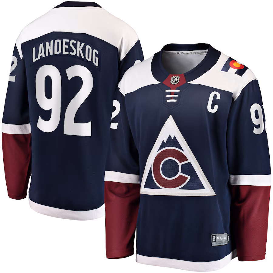 Gabriel Landeskog Colorado Avalanche Fanatics Premier Breakaway Player Jersey - Navy - myjerseyhub