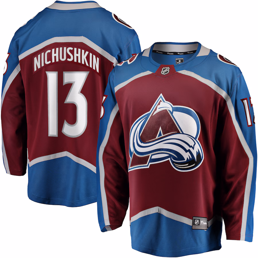 Valeri Nichushkin Colorado Avalanche Fanatics Breakaway Player Jersey - Burgundy - myjerseyhub