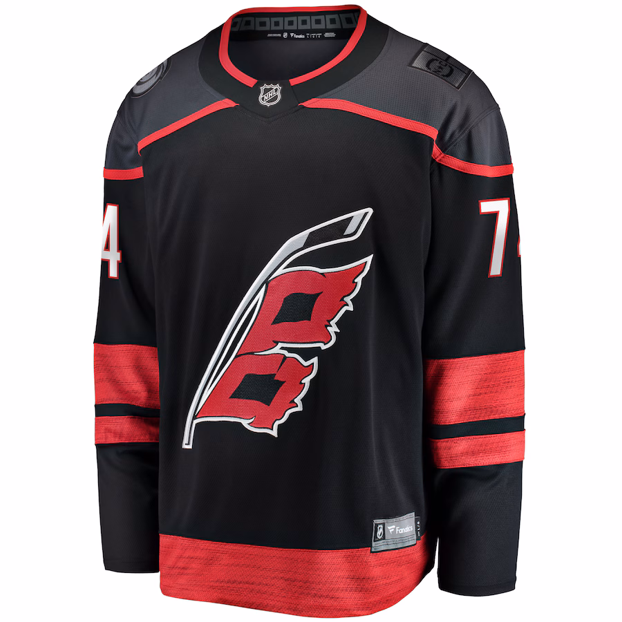 Jaccob Slavin Carolina Hurricanes Fanatics Home Breakaway Player Jersey - Black - myjerseyhub