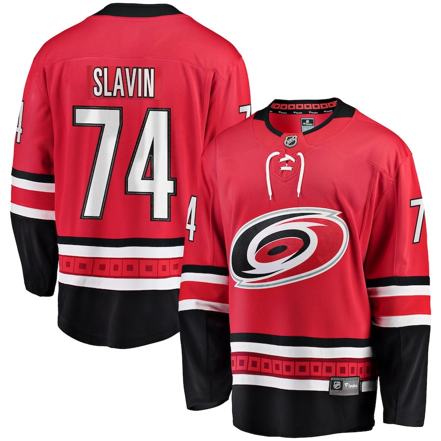 Jaccob Slavin Carolina Hurricanes Fanatics Alternate Breakaway Player Jersey - Red - myjerseyhub