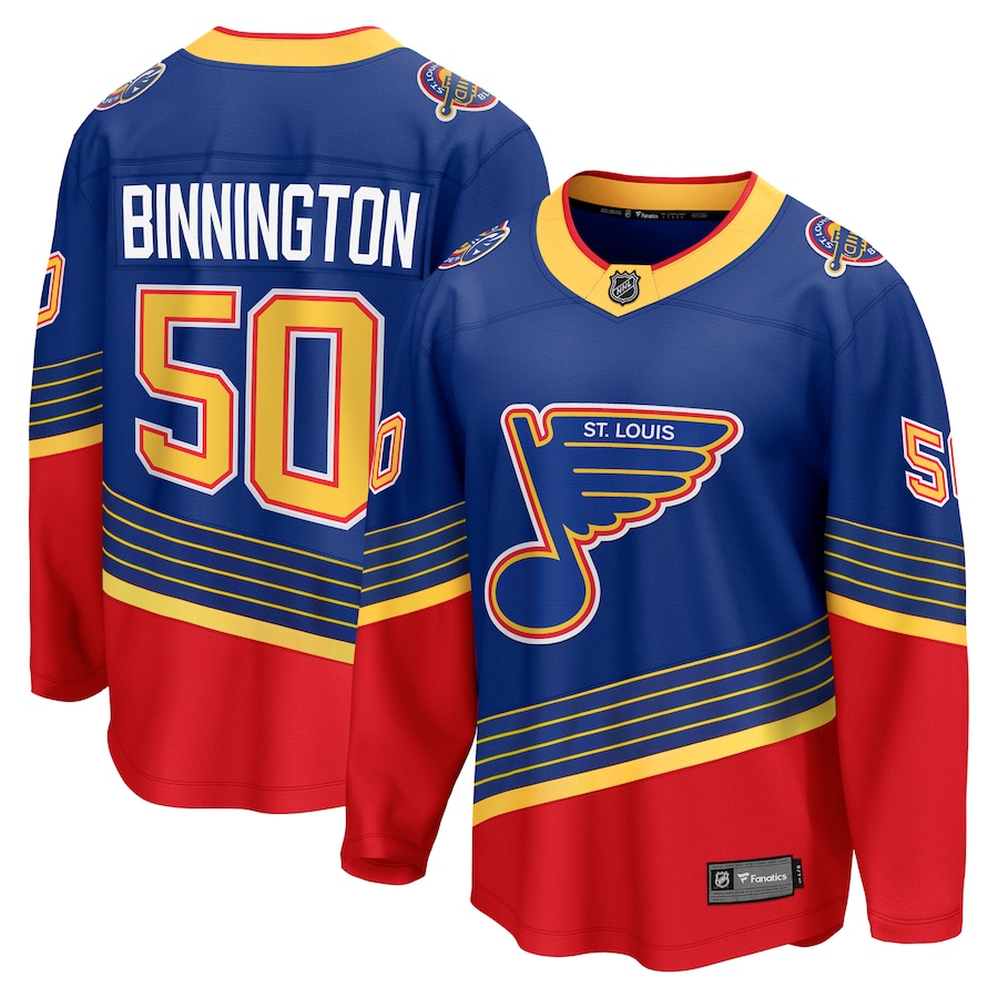 Jordan Binnington St. Louis Blues Fanatics Alternate Premier Breakaway Player Jersey - Royal - myjerseyhub
