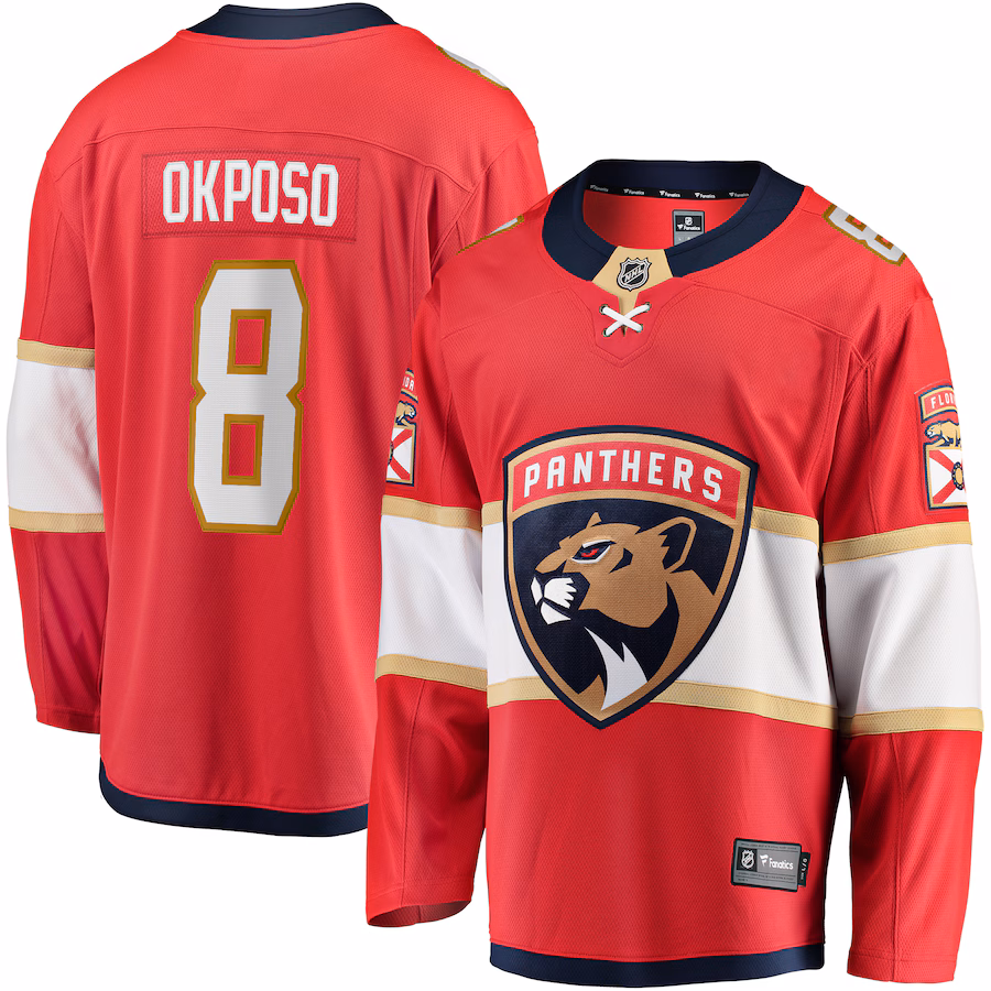 Kyle Okposo Florida Panthers Fanatics Home Premier Breakaway Player Jersey - Red - myjerseyhub