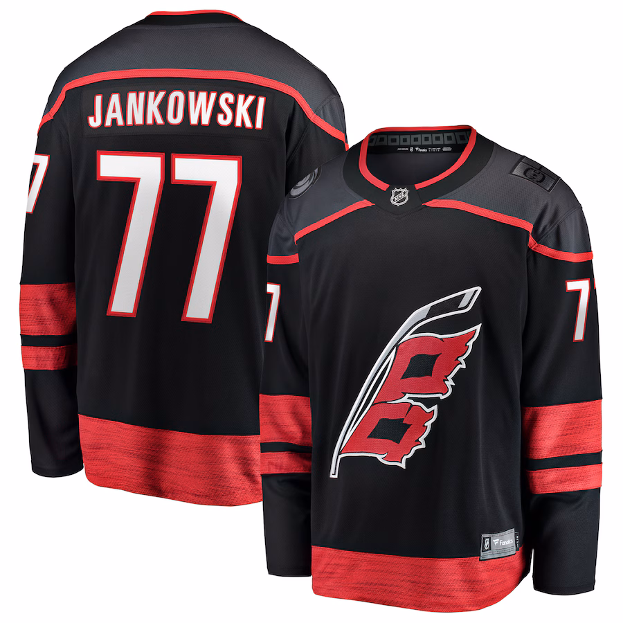 Mark Jankowski Carolina Hurricanes Fanatics Home Breakaway Jersey - Black - myjerseyhub