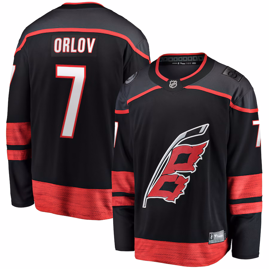 Dmitry Orlov Carolina Hurricanes Fanatics Home Breakaway Jersey - Black - myjerseyhub