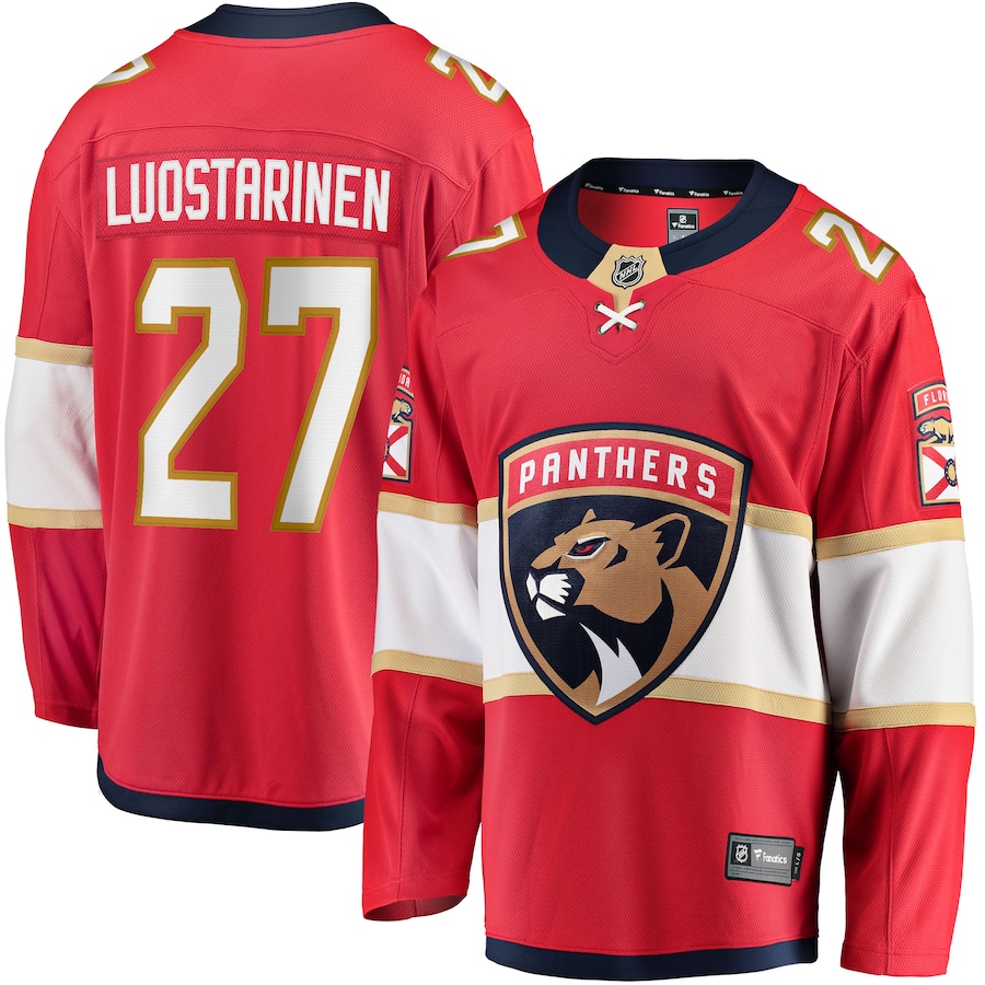 Eetu Luostarinen Florida Panthers Fanatics Home Breakaway Player Jersey - Red - myjerseyhub