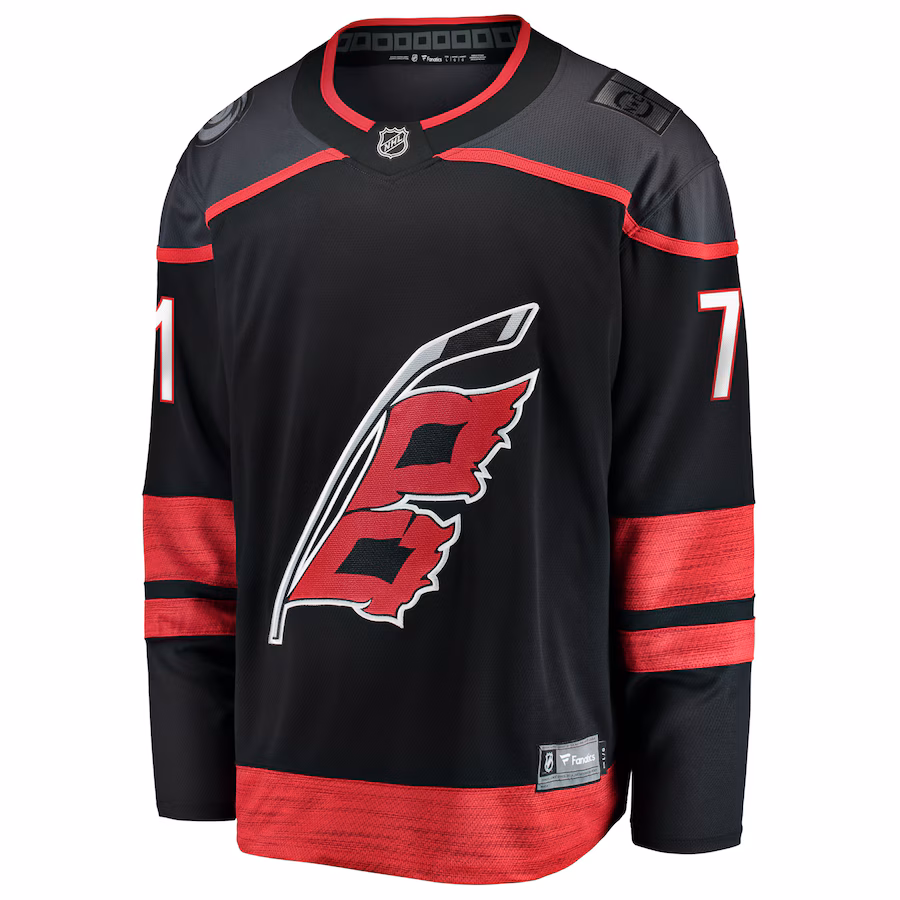 Taylor Hall Carolina Hurricanes Fanatics Home Breakaway Jersey - Black - myjerseyhub