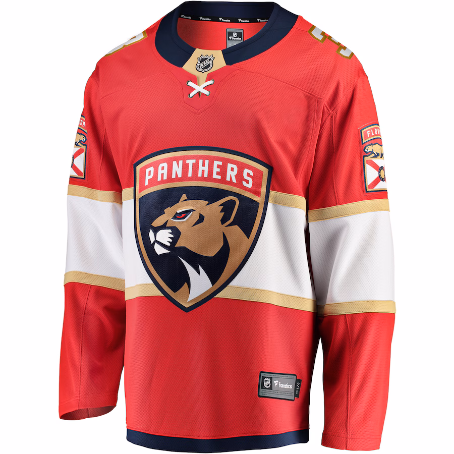 Matt Kiersted Florida Panthers Fanatics Home Team Breakaway Player Jersey - Red - myjerseyhub
