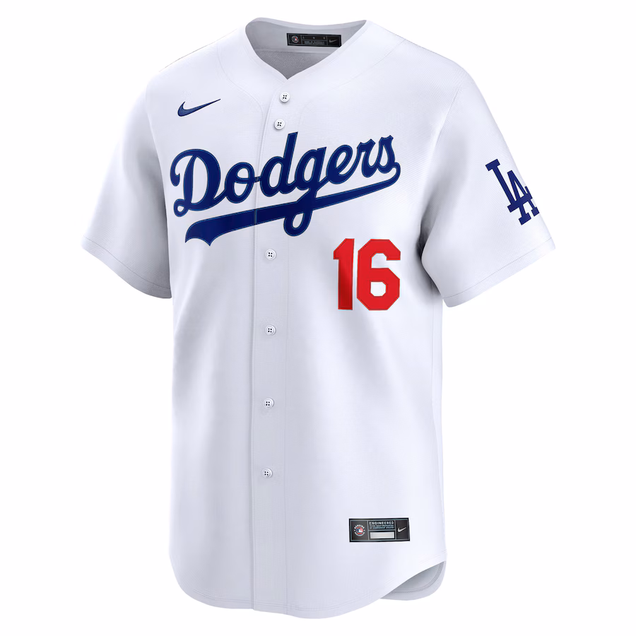 Will Smith Los Angeles Dodgers Nike Home Limited Player Jersey - White - myjerseyhub