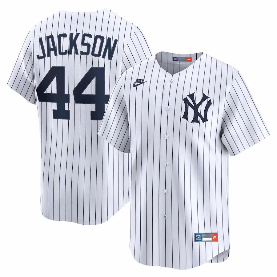 Reggie Jackson New York Yankees Nike Throwback Cooperstown Collection Limited Jersey - White - myjerseyhub