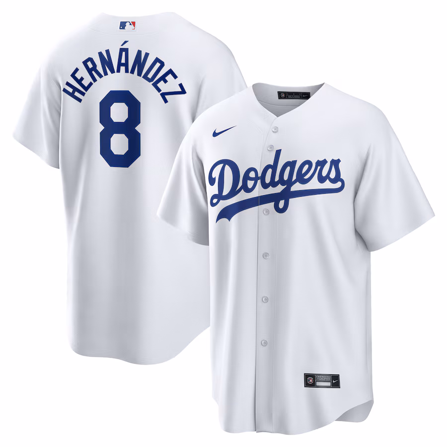 Enrique Hernandez Los Angeles Dodgers Nike Home Replica Jersey - White - myjerseyhub