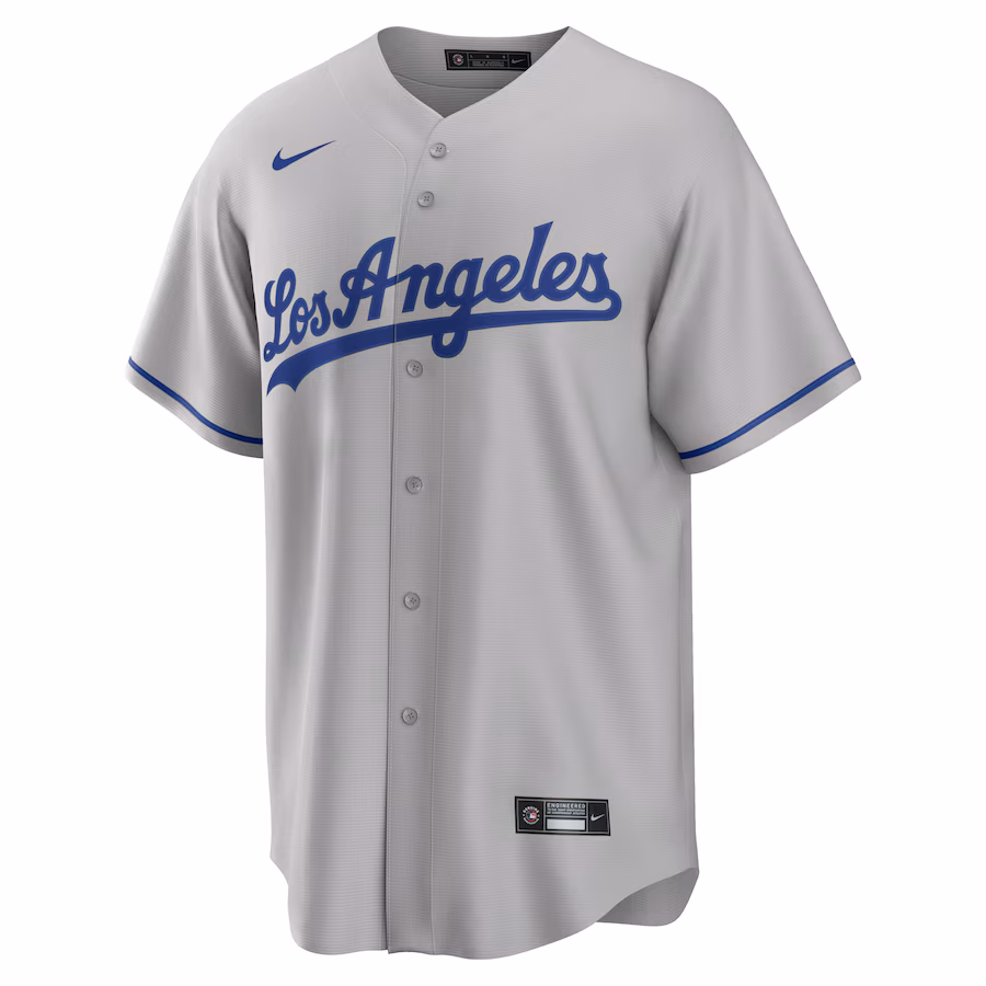Clayton Kershaw Los Angeles Dodgers Nike Road Replica Player Name Jersey - Gray - myjerseyhub