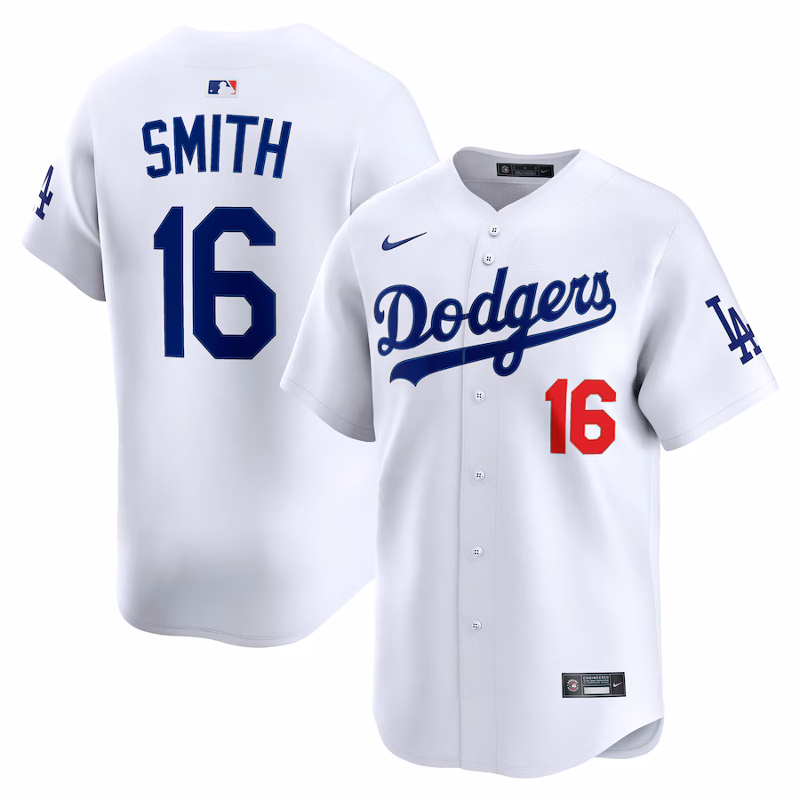 Will Smith Los Angeles Dodgers Nike Home Limited Player Jersey - White - myjerseyhub