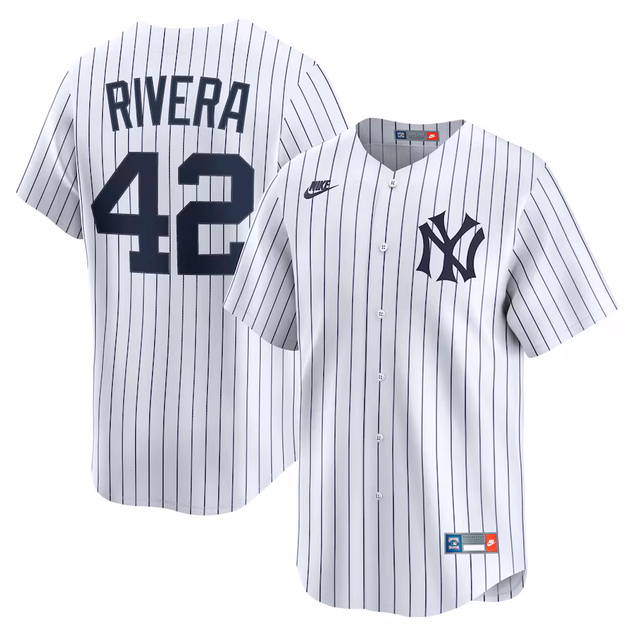 Mariano Rivera New York Yankees Nike Throwback Cooperstown Collection Limited Jersey - White - myjerseyhub