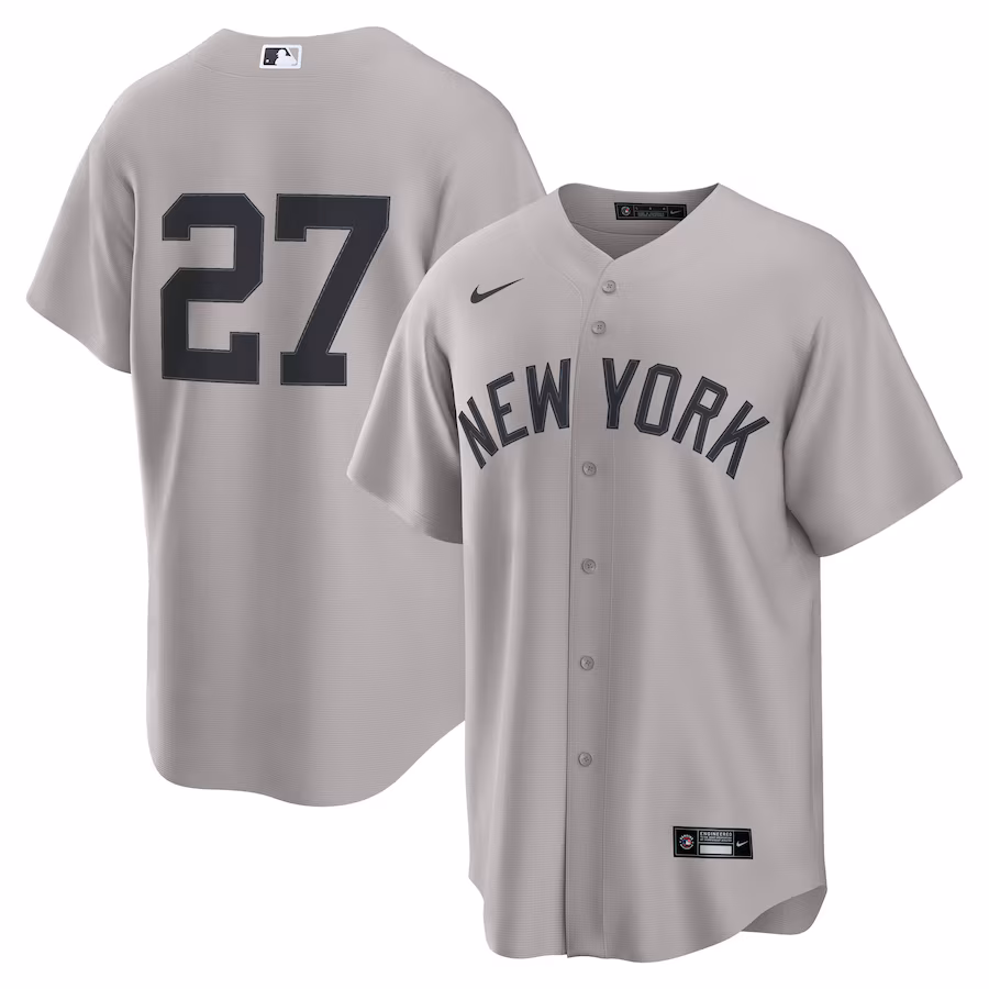 Giancarlo Stanton New York Yankees Nike Alternate Replica 2.0 Player Jersey - Gray - myjerseyhub